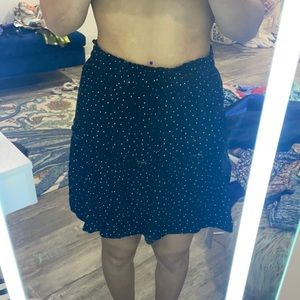 Black and White Polk A Dot Size M Skirt